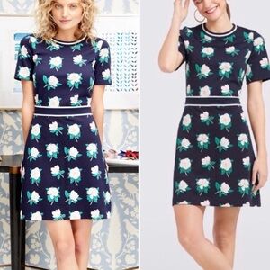 Draper James Floral Print Navy Dress